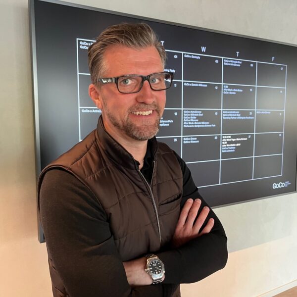 Pierre Sander, VD på Jerrie Rekrytering, besöker GoCo Health Innovation City
